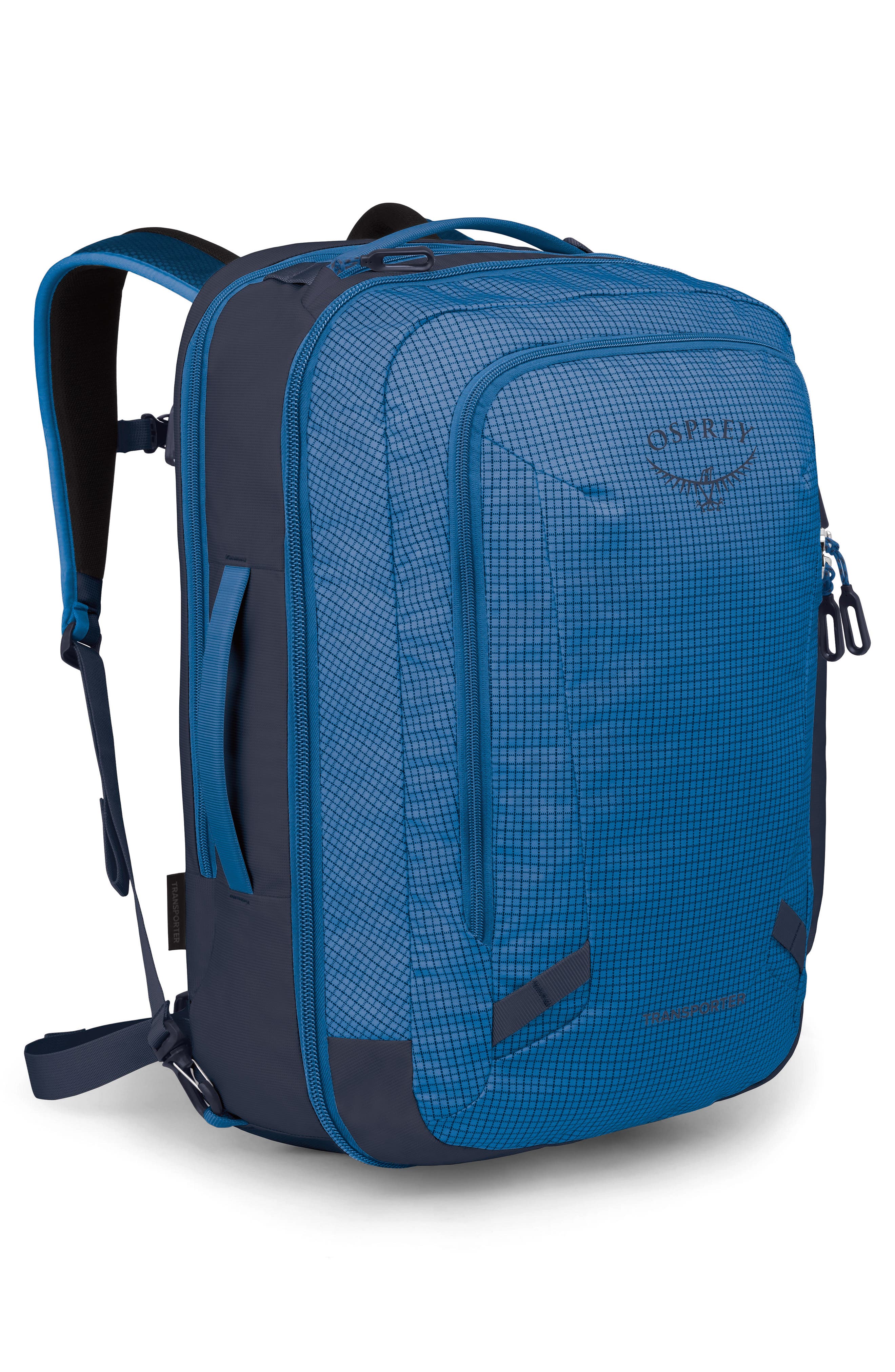 Transporter 44-Liter Travel Backpack, Alternate, color, BLUE FLAME/NOCTURNAL BLUE