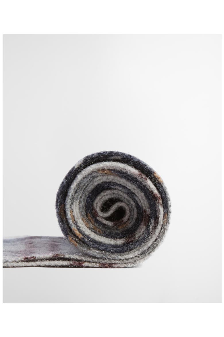 Wool & Cashmere Scarf, Alternate, color, GREY MIDNIGHT TARTAN