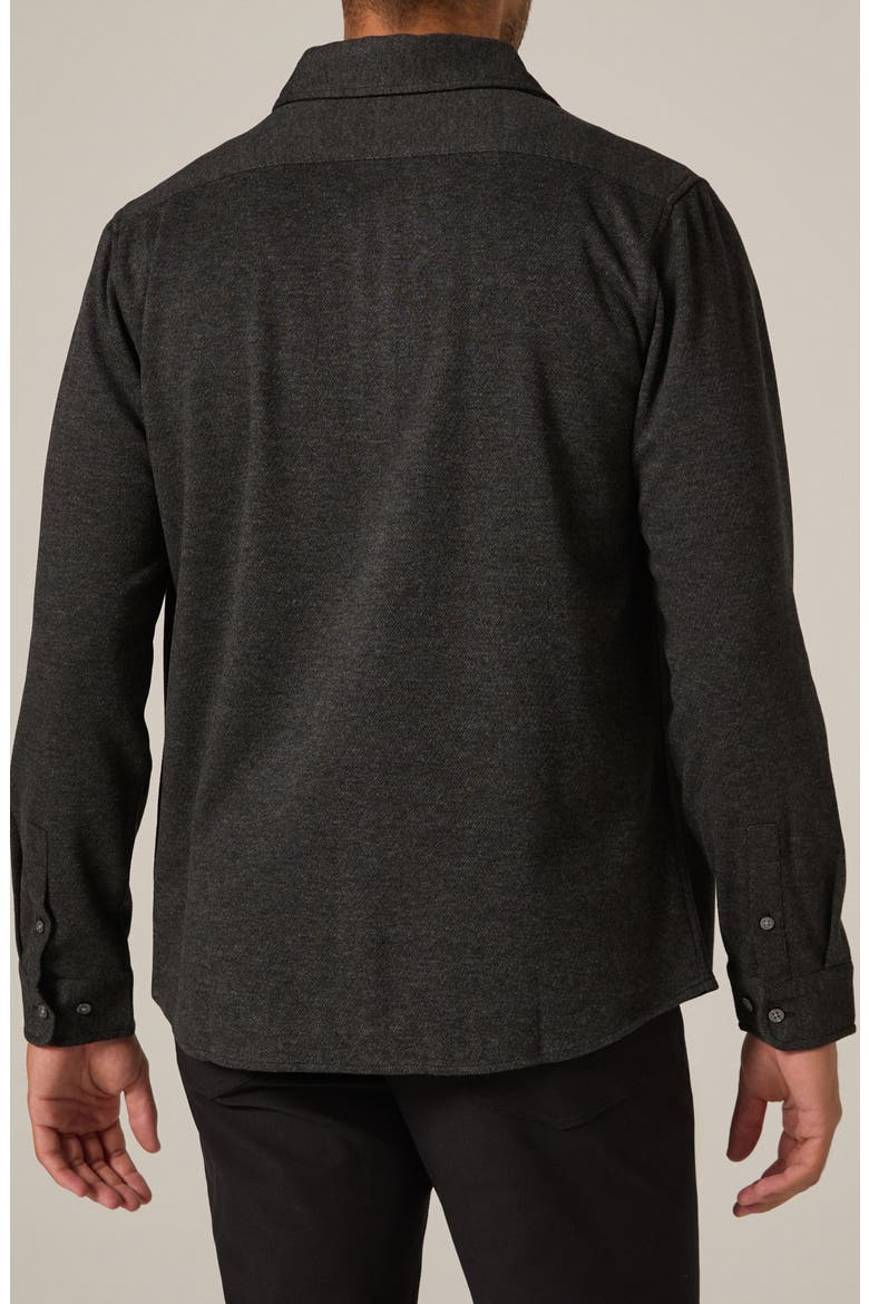 Generation Heather Knit Button-Up Shirt, Alternate, color, NAVY