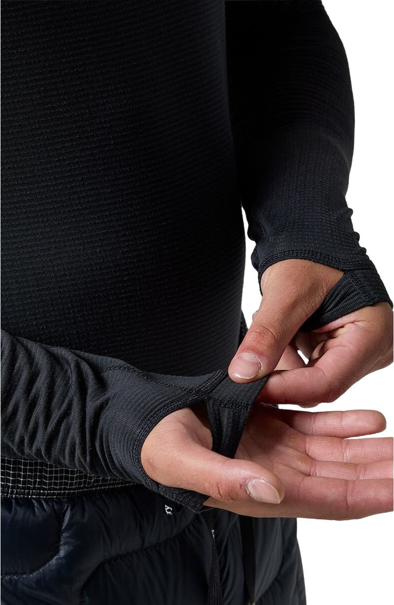 Backcountry Pines Micrrid Ultra-Lt Baselayer Crew Top - Men's, Alternate, color, Black