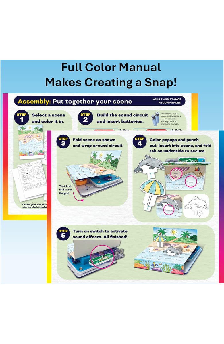 Snap Circuits Snap & Draw, Alternate, color, Multicolored