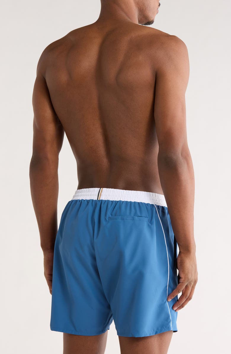 BOSS SWIMWEAR Rockfish Swim Trunks, Alternate, color, Blue