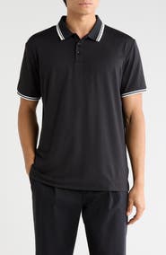 TOM BAINE Tipped Performance Polo