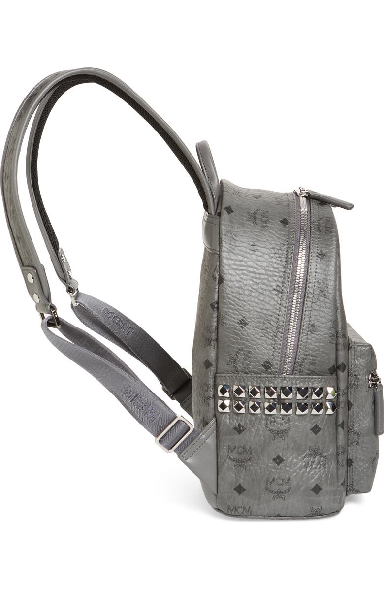 MCM Small Stark Side Stud Backpack, Alternate, color,