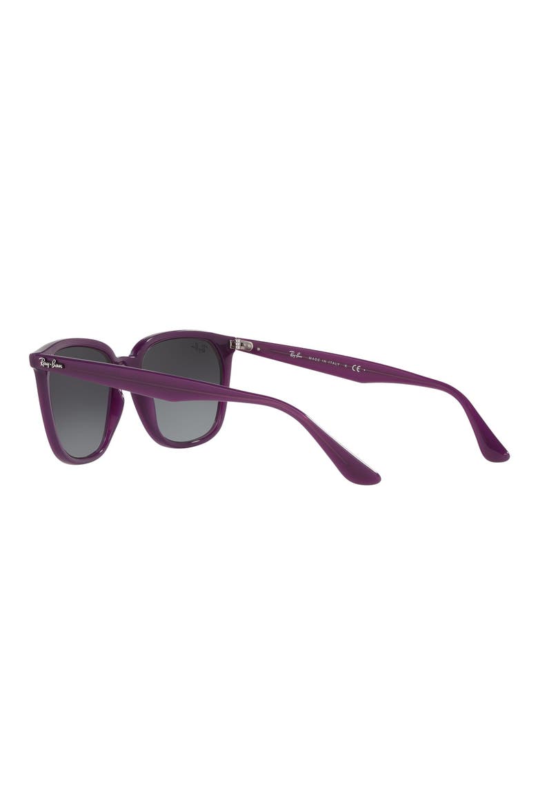 55mm Gradient Square Sunglasses, Alternate, color, OPAL VIOLET/ GRADIENT GREY