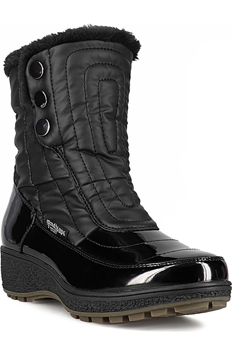 AQUATHERM BY SANTANA CANADA Harper Faux Fur Lined Boot, Main, color, Black Pu