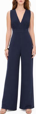 BY DESIGN Aster Deep V-Neck Jumpsuit