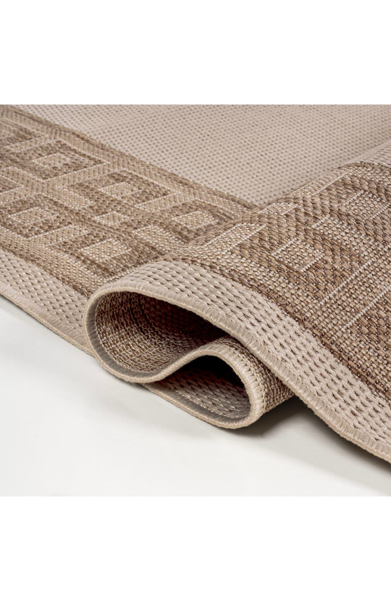 JONATHAN Y Athena Classic Geometric Border Indoor/Outdoor Area Rug, Alternate, color, Cream/Beige