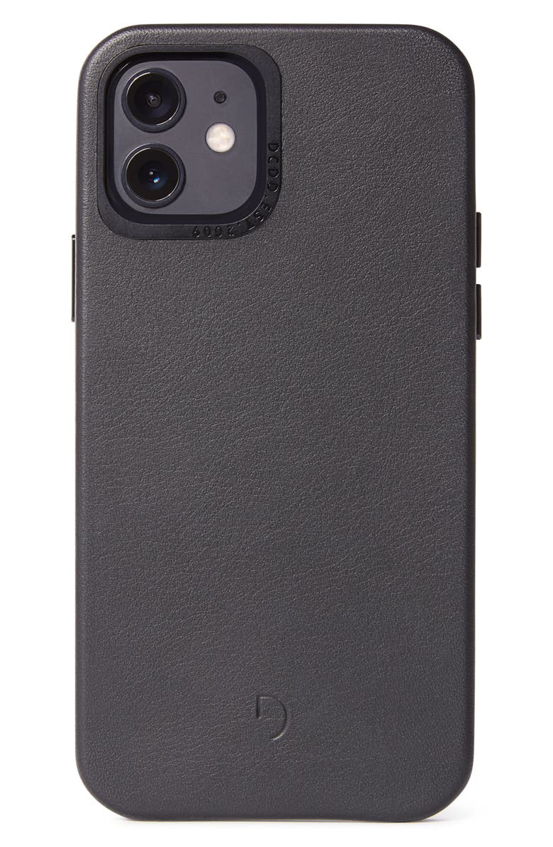 Decoded iPhone 12 Pro Max Leather Case, Main, color, 