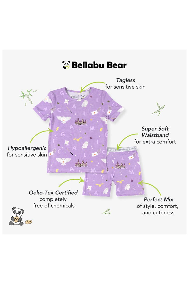 Hedwig's Magical Mail Kids 2-Piece Short Sleeve & Shorts Pajama Set, Alternate, color, Hedwig's Magical Mail