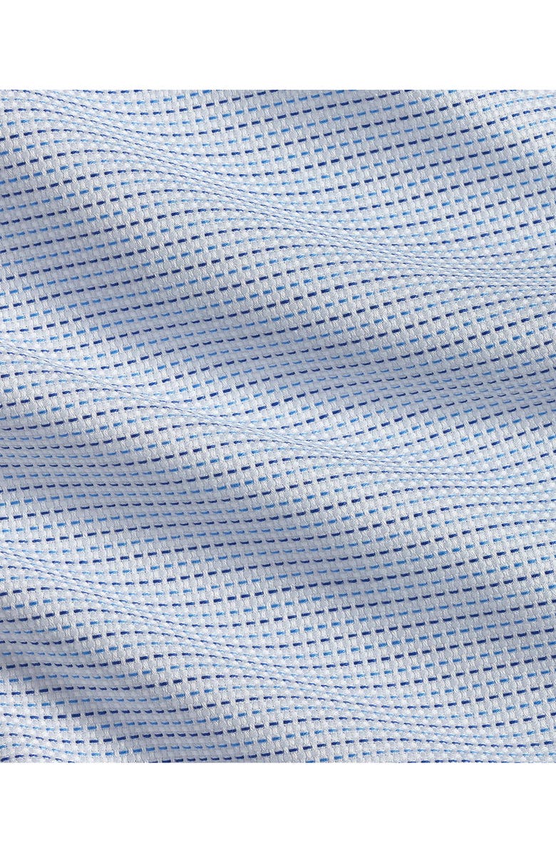 David Donahue Regular Fit Micro Tic Cotton Dobby Dress Shirt, Alternate, color, Sky/ Blue