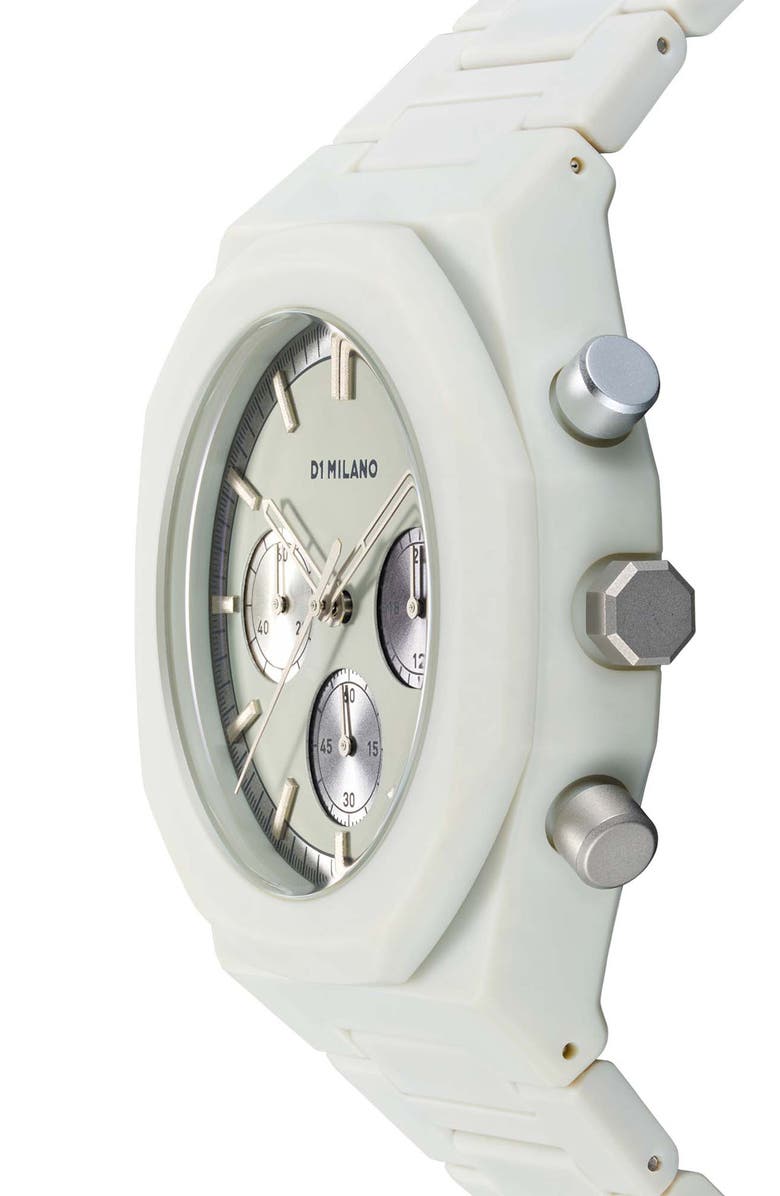 D1 Milano Polychrono Bracelet Watch, 40.5mm, Alternate, color, Grey