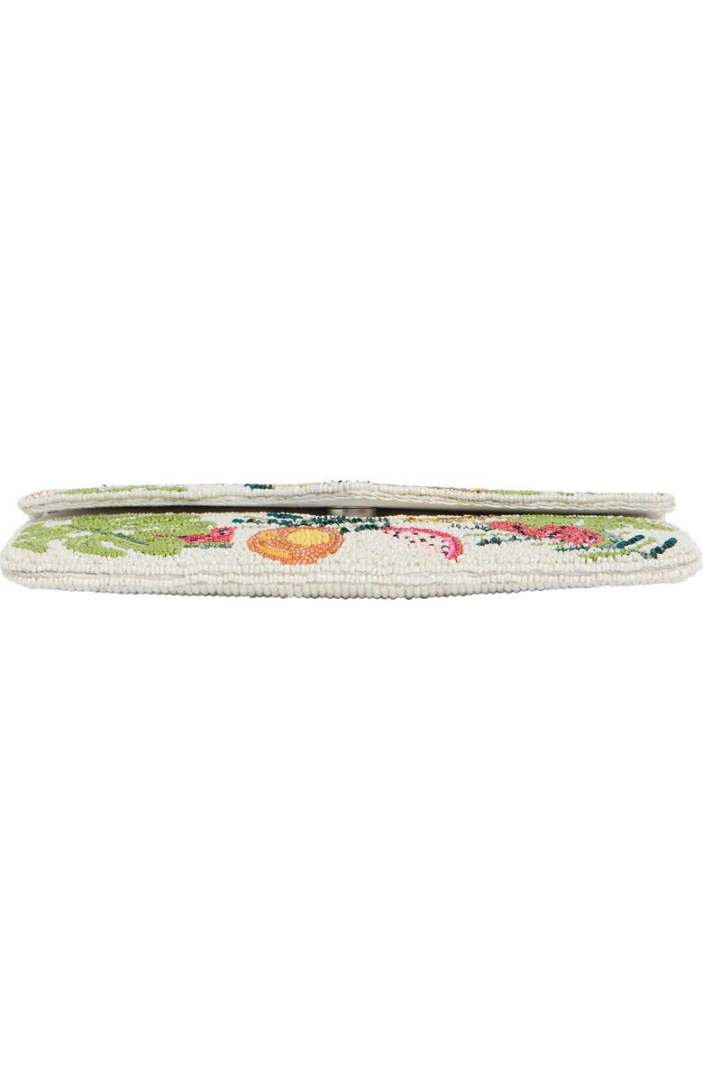Collection XIIX Beaded Fruit Motif Clutch, Alternate, color, Ivory Multi