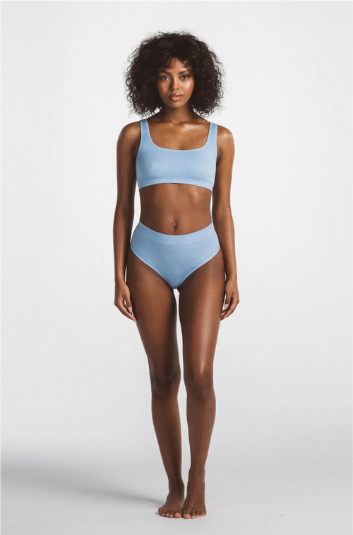 Ldma High Sculpt Thong In Arctic Blue