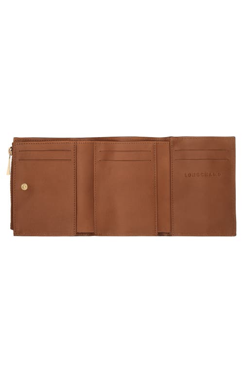 Longchamp Compact Épure Timeless Leather Trifold Wallet