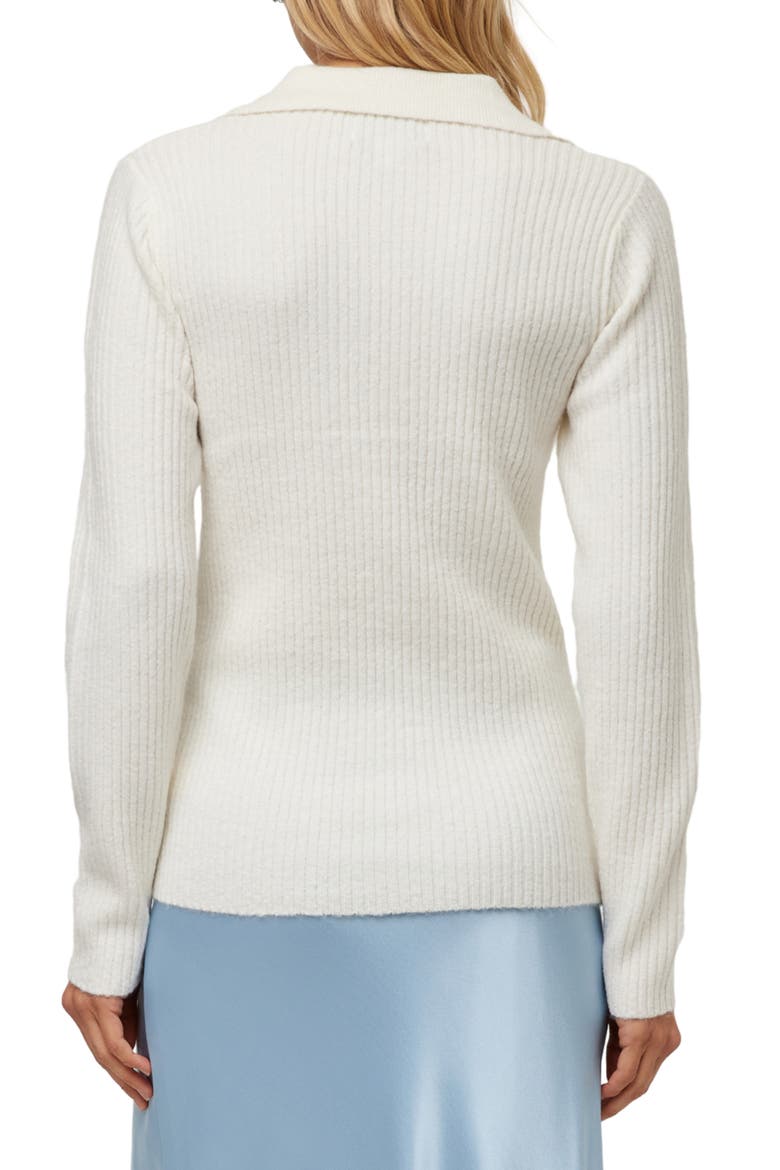 Daphne Collar Rib Sweater, Alternate, color, CREAM