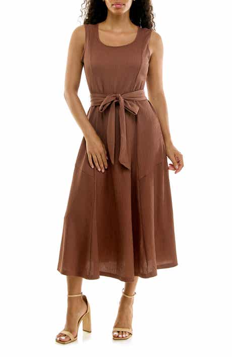 Sylvia Waffle Knit Midi Dress