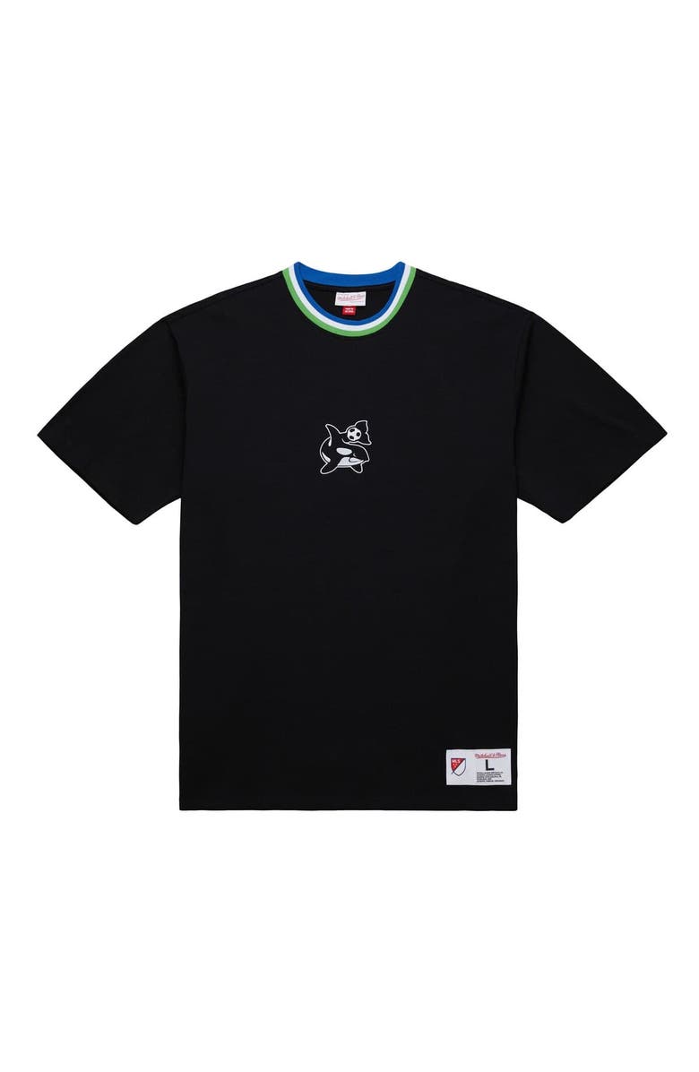 Mitchell & Ness Black Seattle Sounders FC Playmaker T-Shirt, Alternate, color, Black