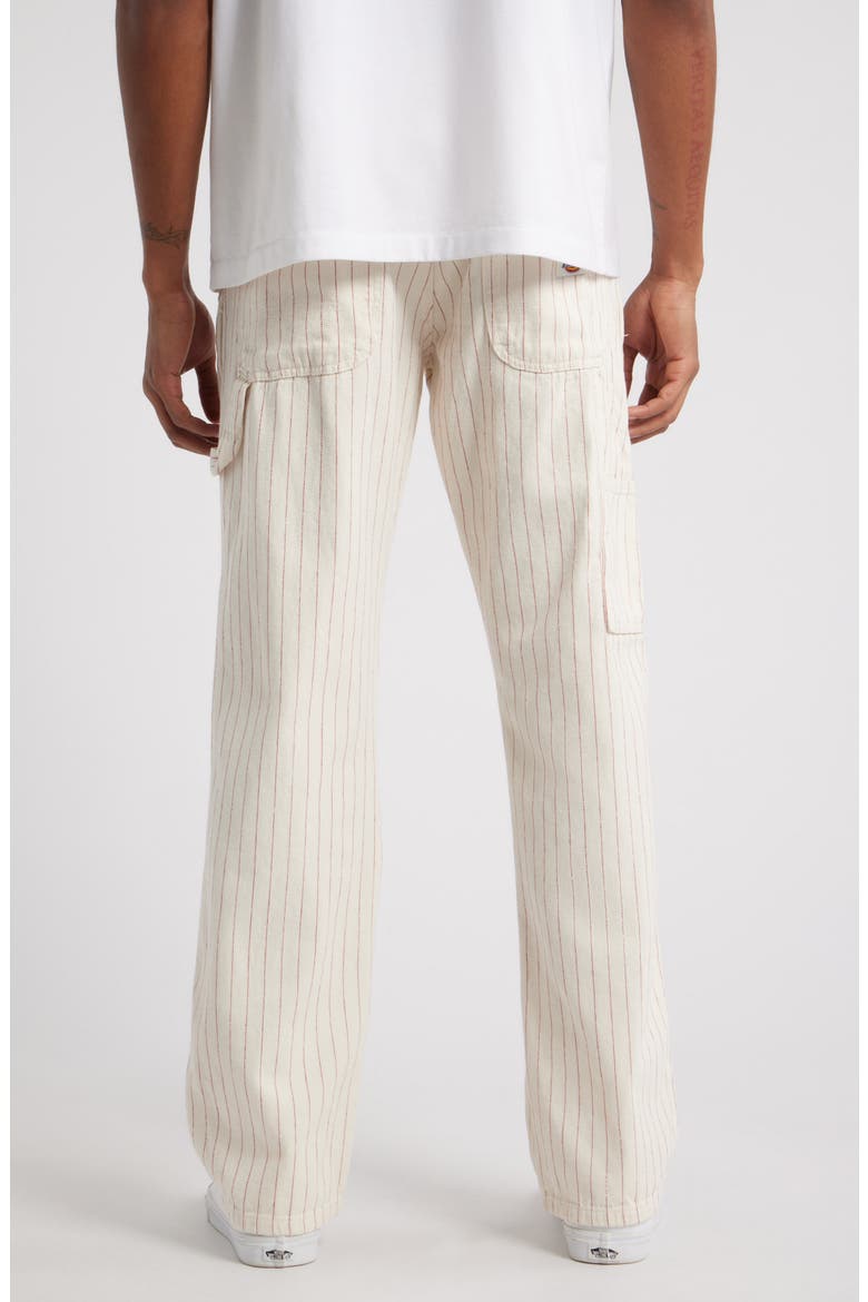 Service Stripe Canvas Carpenter Pants, Alternate, color, EGRET