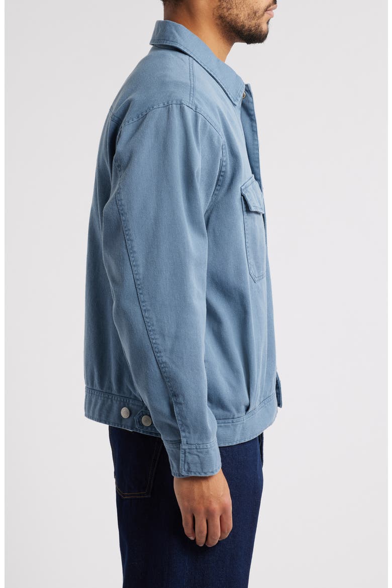Tilton Cotton Denim Work Jacket, Alternate, color, DULL BLUE FADED WASH