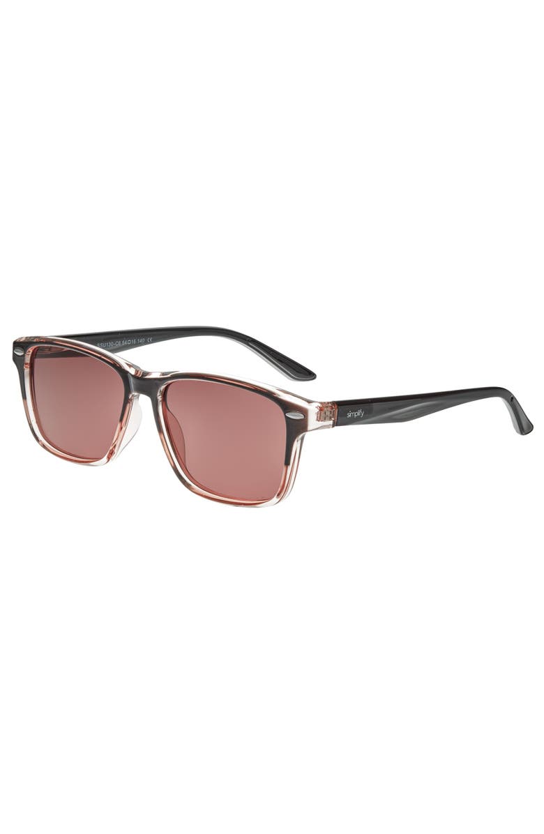 SIMPLIFY Wilder Polarized Sunglasses, Main, color, Pink/Pink