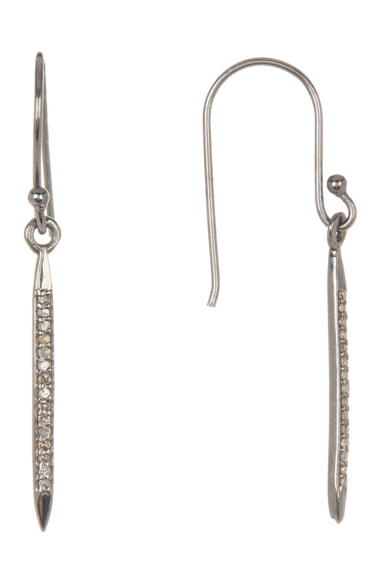 Adornia Mini Lexington Champagne Diamond Spike Drop Earrings - 0.20 ctw, Main, color, 