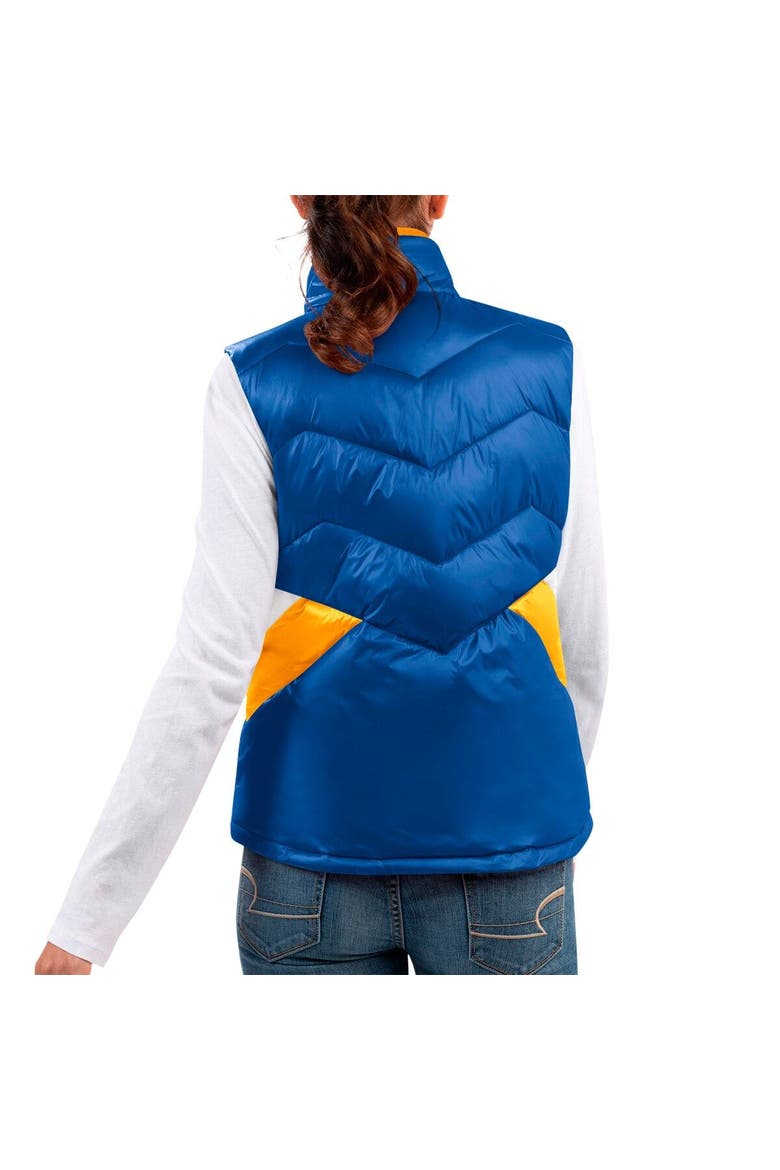 Women's G-III 4Her by Carl Banks Royal Chase Elliott Versatile Full-Zip Puffer Vest, Alternate, color, Royal
