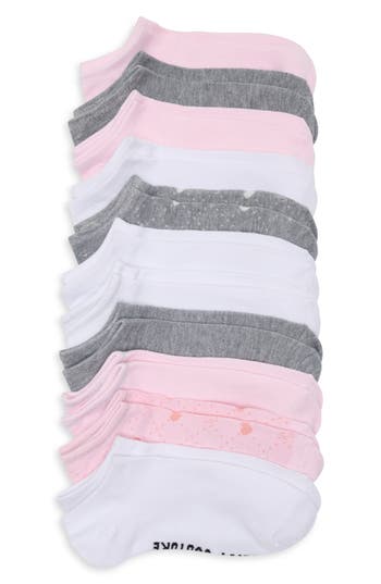 Juicy Couture 10-pack Assorted Pointelle Logo No Show Socks
