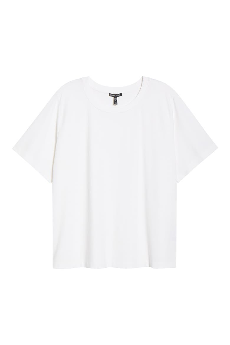 Crewneck Relaxed T-shirt, Alternate, color, WHITE