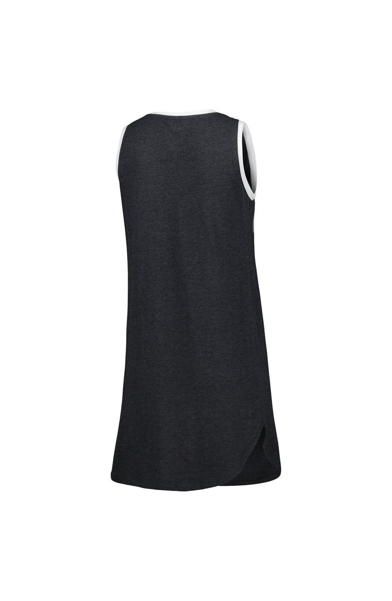 CONCEPTS SPORT Women's Concepts Sport Black Brooklyn Nets Sleeveless Nightshirt, Alternate, color,