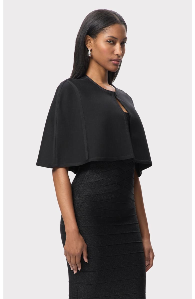 Herve Leger The Juliette Cape, Alternate, color, Black