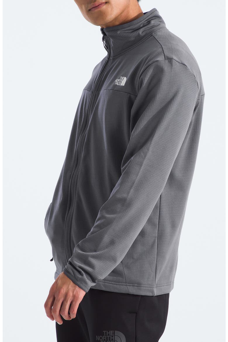 Cedar Trail Grid Fleece Full Zip Jacket, Alternate, color, SMOKED PEARL
