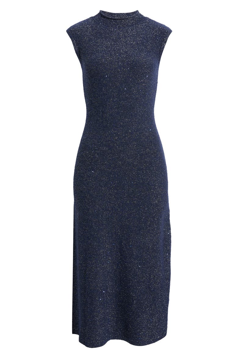 Cap Sleeve Body-Con Sweater Dress, Alternate, color, NAVY