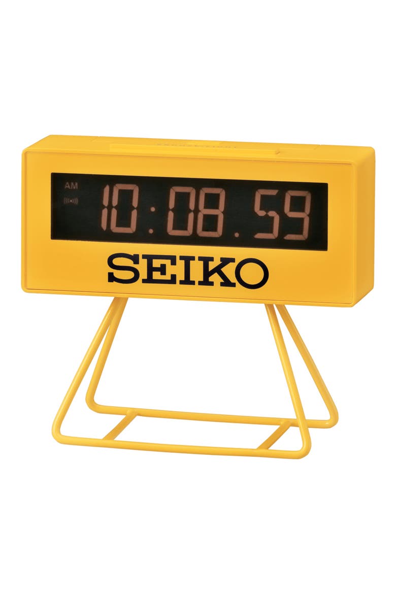 Mini Marathon Alarm Clock, Main, color, YELLOW