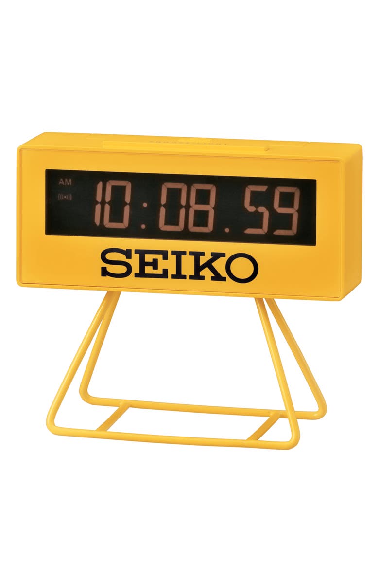 Seiko Mini Marathon Alarm Clock, Main, color, 