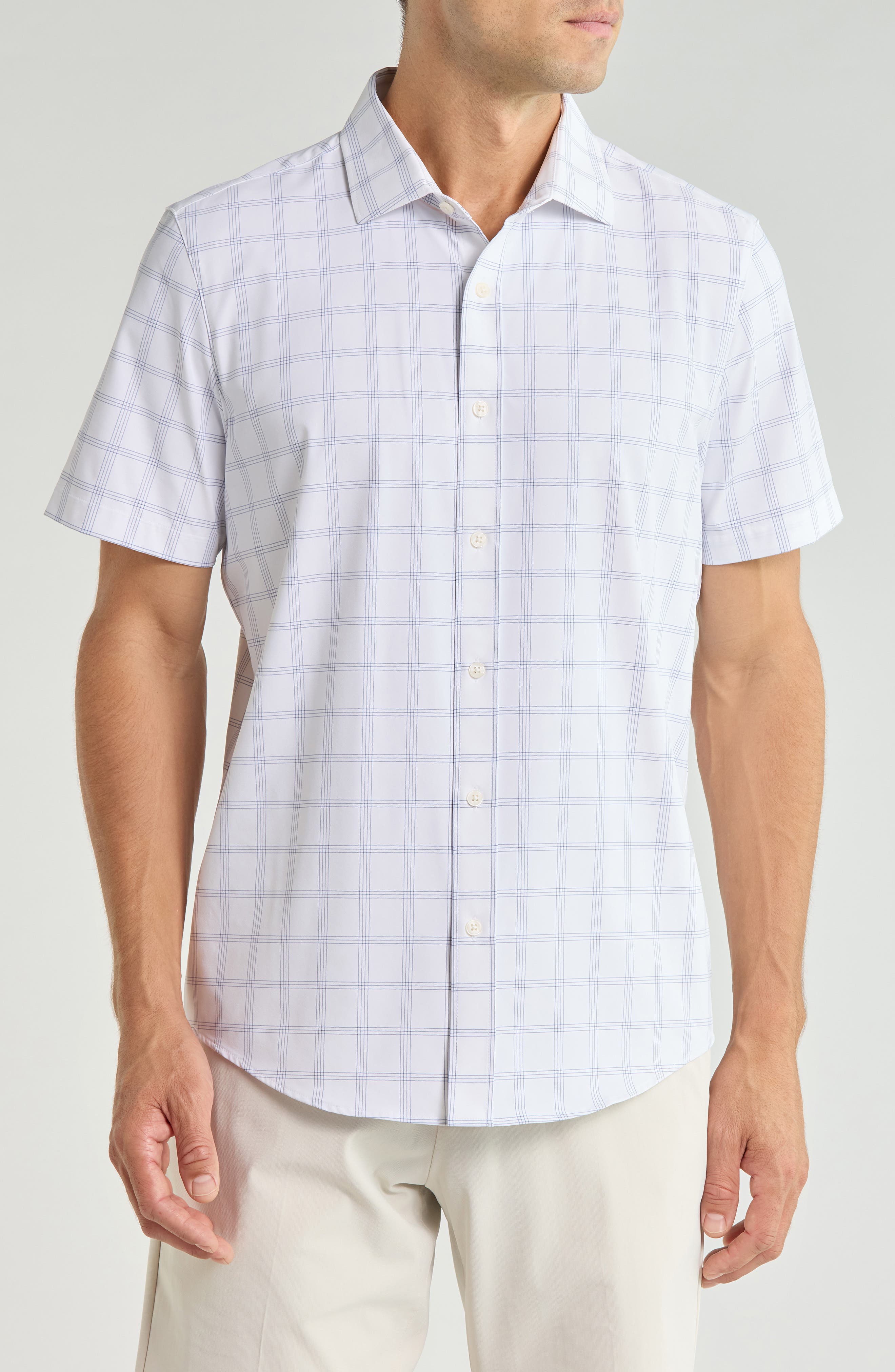 State of Mind Plaid Short Sleeve Button-Up Shirt
