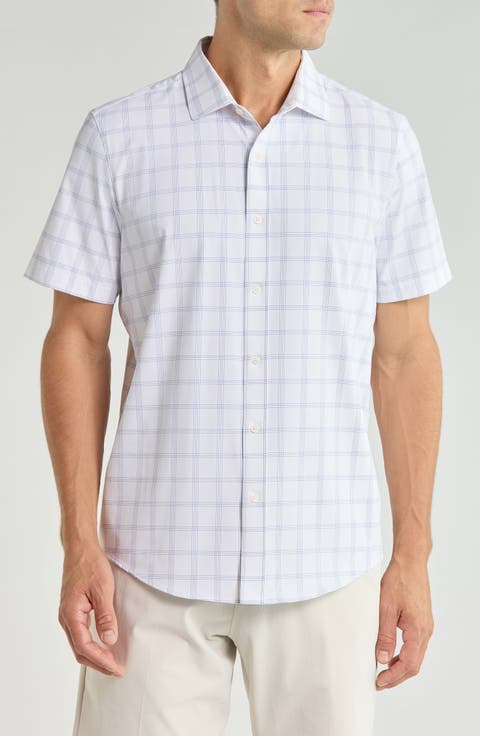 State of Mind Plaid Short Sleeve Button-Up Shirt