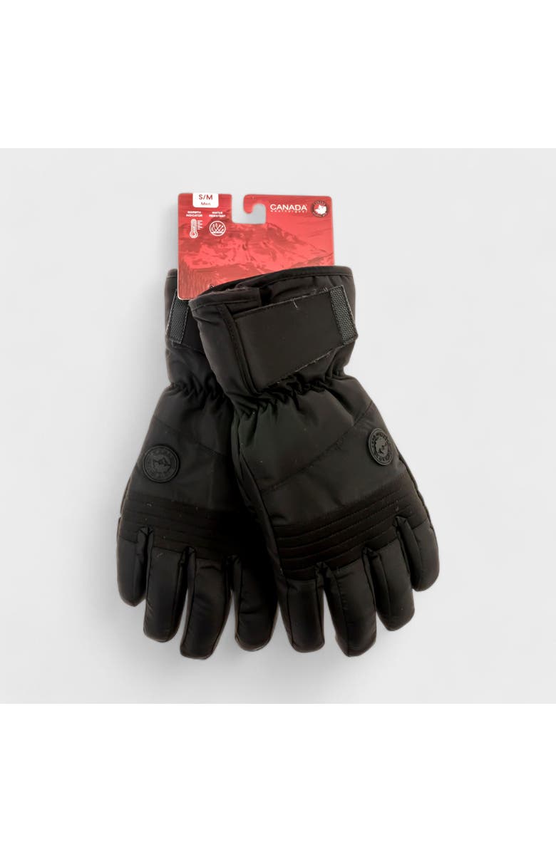 CANADA WEATHER GEAR Men's Waterproof Insulated Winter Gloves, Alternate, color, Black