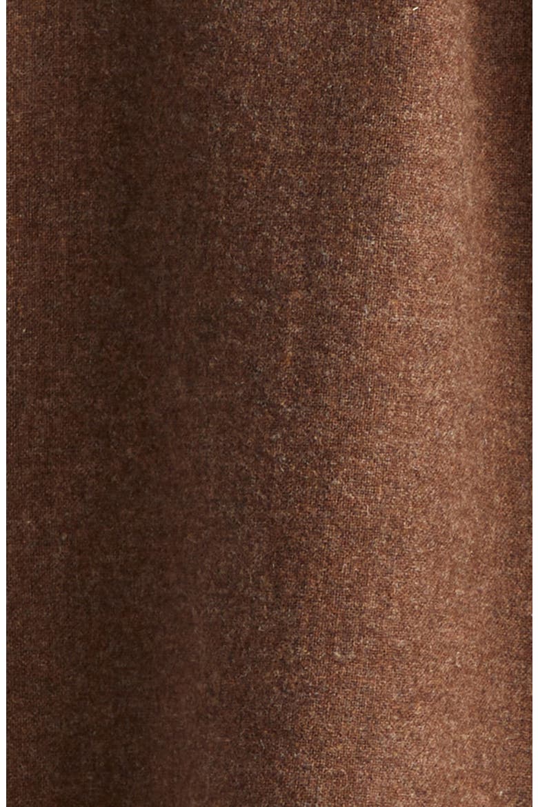 Relaxed Wool Button-Up Shirt, Alternate, color, COCOA BROWN