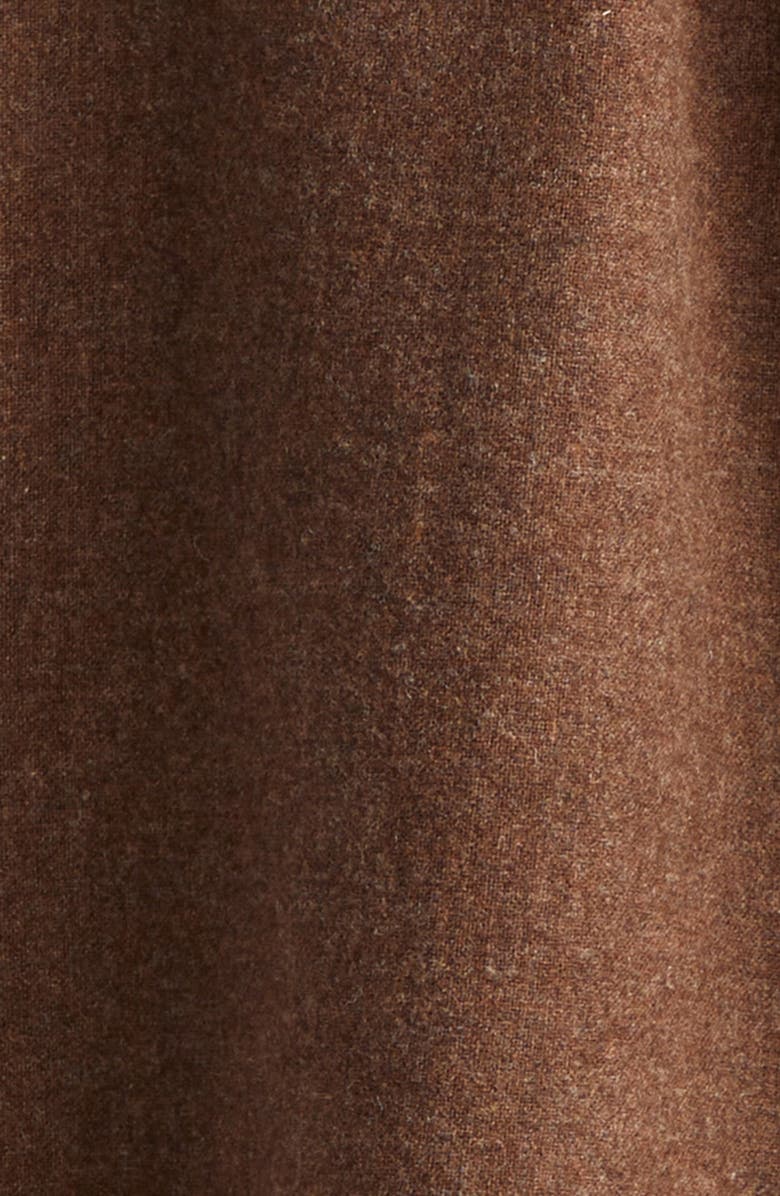 Drake's Relaxed Wool Button-Up Shirt, Alternate, color, Cocoa Brown