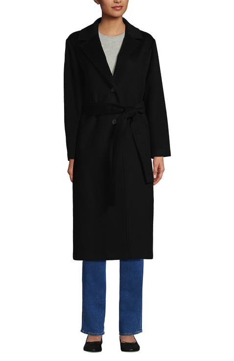 Wool Wrap Long Coat