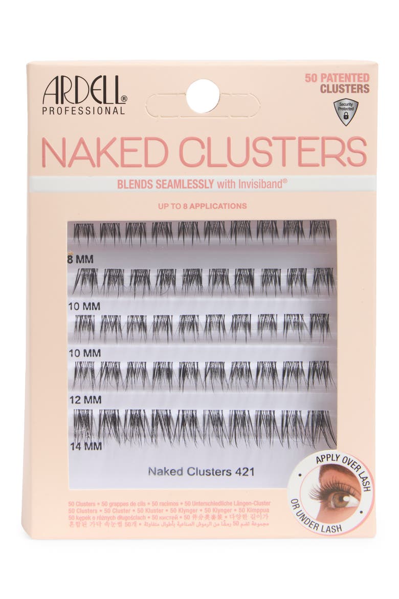 Naked Clusters 421 False Lashes, Main, color, BLACK