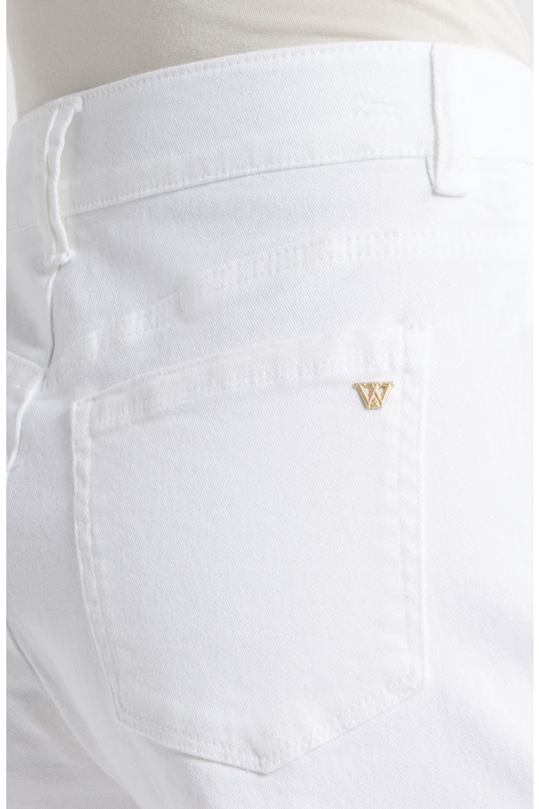 High Waist Relaxed Denim Shorts, Alternate, color, OPTIC WHITE