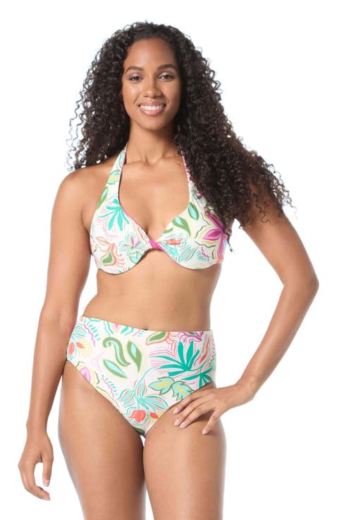Verso Bra Sized Twist Reversible Bikini Swim Top - DD-Cup