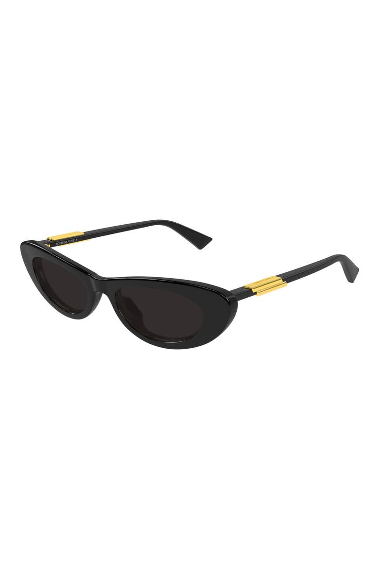 51mm Cat Eye Sunglasses, Alternate, color, BLACK
