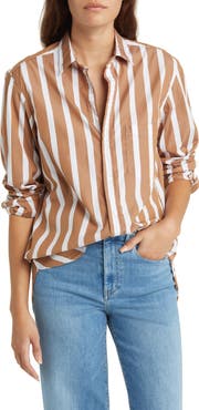 Frank & Eileen Joedy Stripe Boyfriend Button-Up Shirt