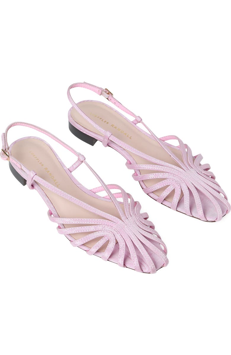 Loeffler Randall Devon Lattice Slingback Sandal, Alternate, color, Powder Pink