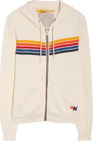 Aviator Nation 5-Stripe Zip Hoodie