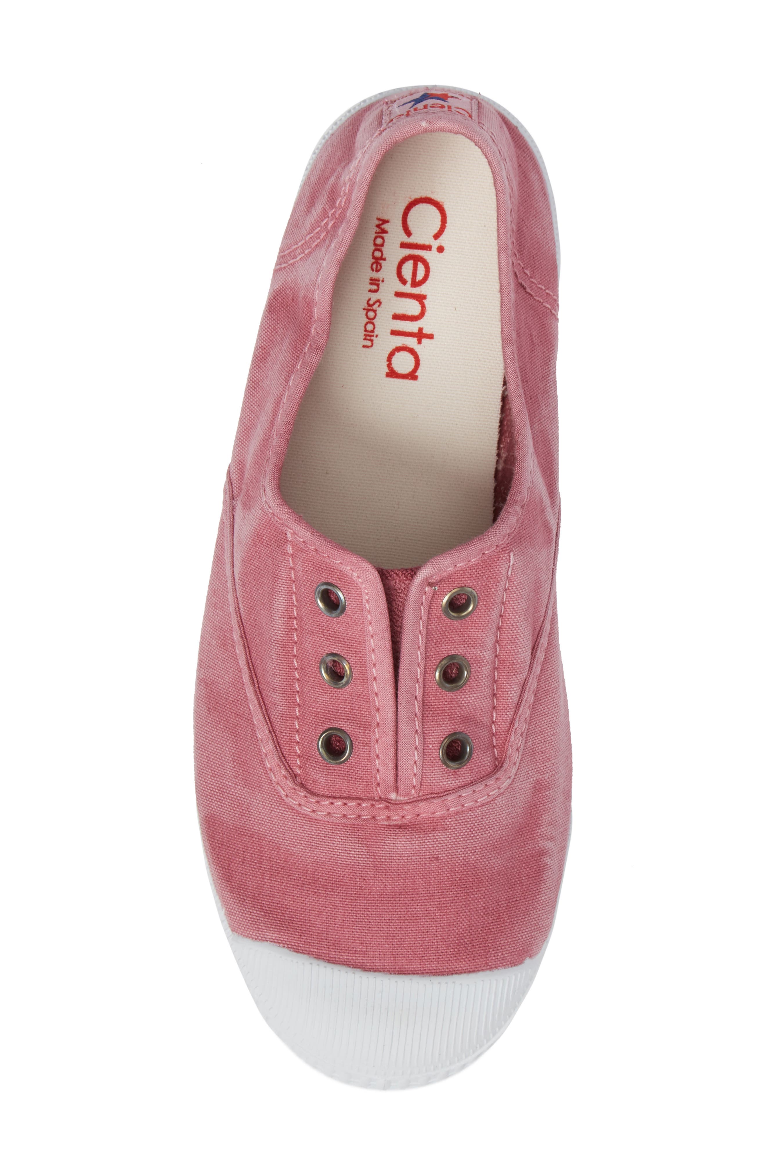 Cienta Laceless Slip-On Sneaker, Alternate, color, Pink
