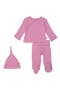 Mauve Ribbed Take Me Home Set with Cap